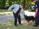 Sheriff Deputies and K-9 Dog in an Action Demo